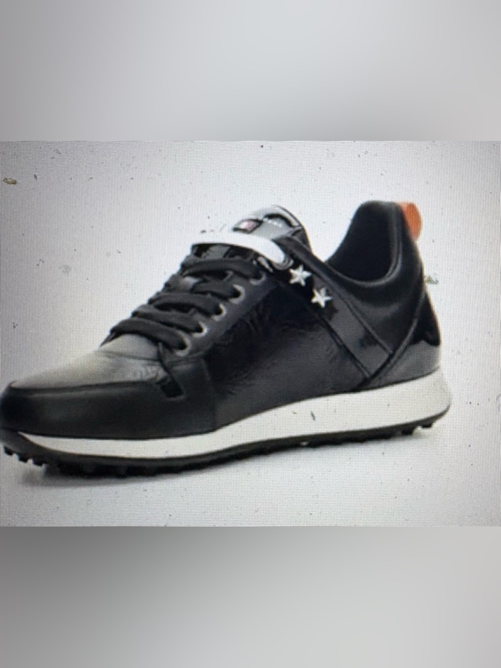 Duca Del Cosma Women's Black Embossed Spikeless Leather Golf Shoes; Sz: 7-7.5;